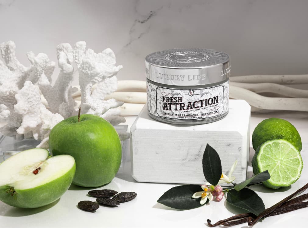 fresh attraction body butter on display table